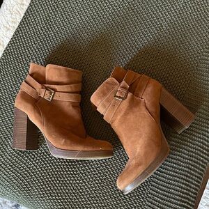 Brown Suede Ankle Boots